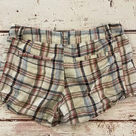 Free People Shorts‎ Womens Size 6 Morning Rain Hippie Boho 100% Linen - Picture 7 of 7